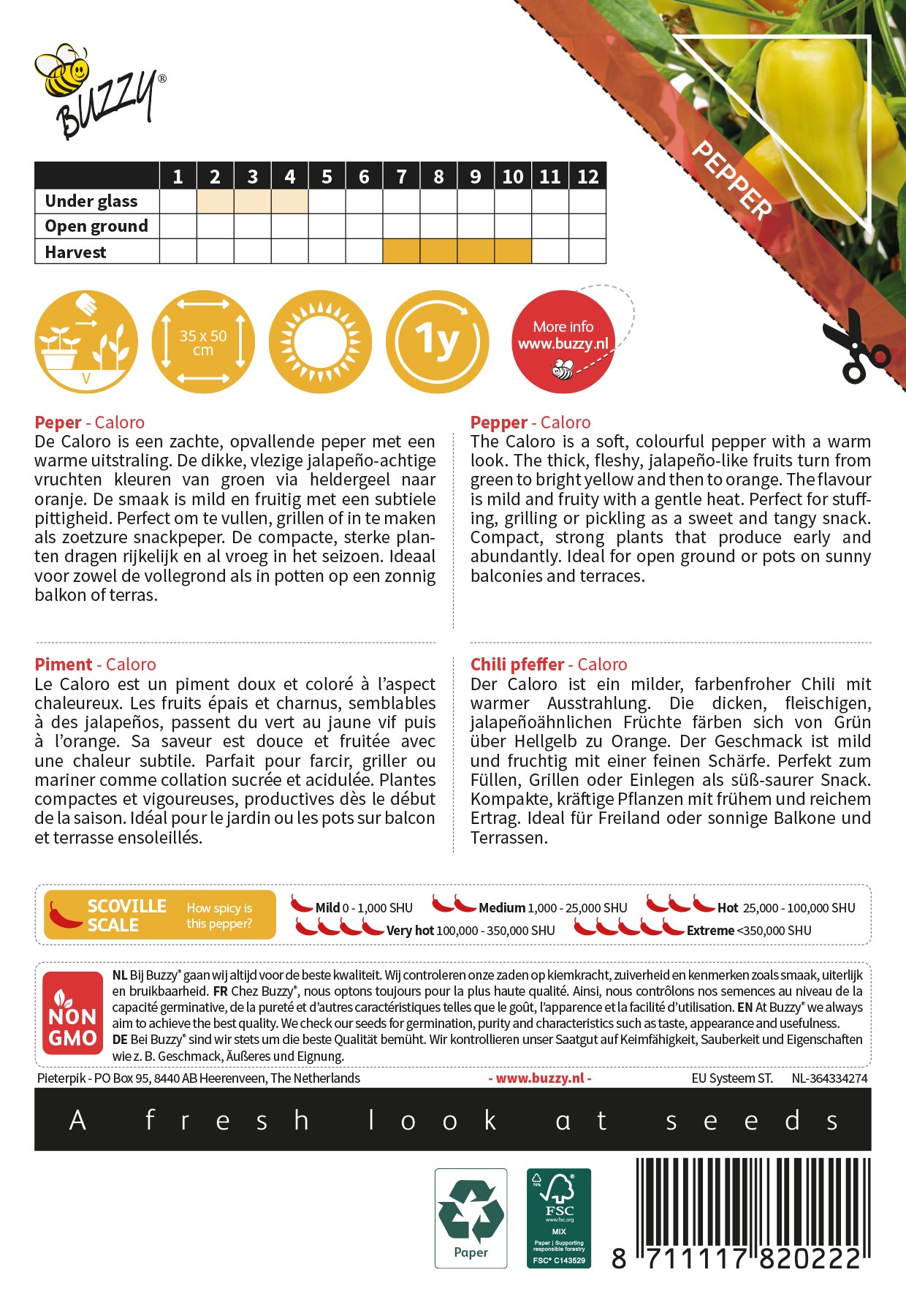 Buzzy® Culinary Peppers Caloro