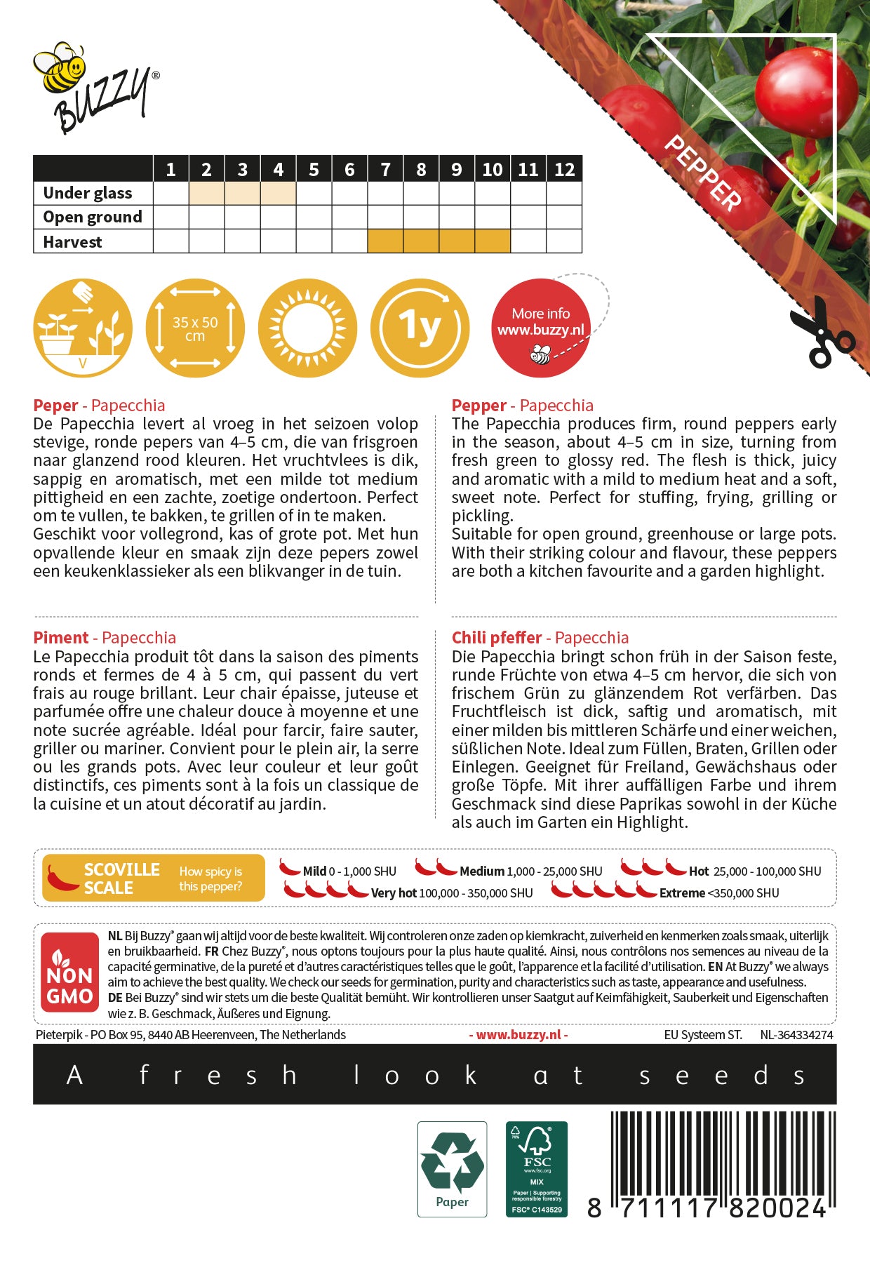 Buzzy® Culinary Peppers Papecchia