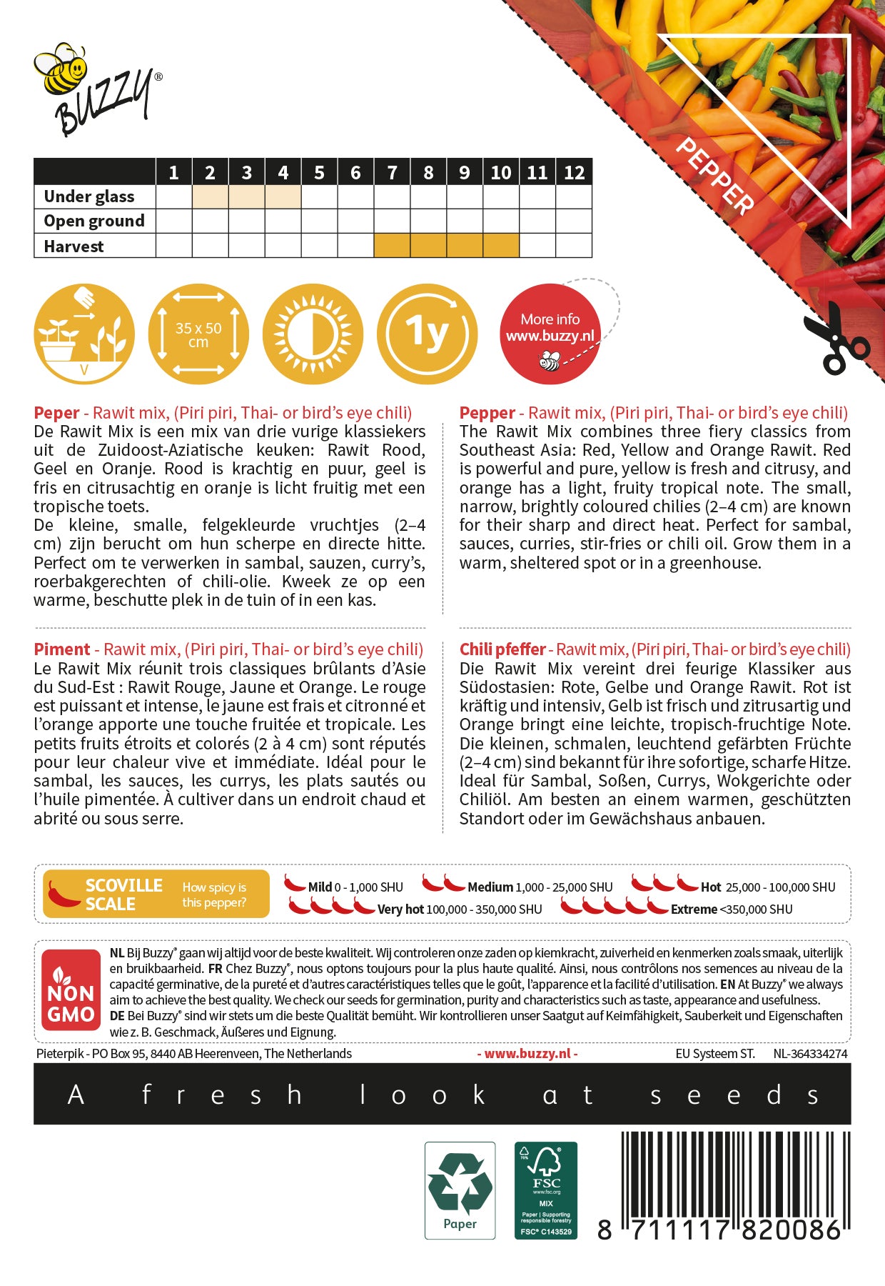 Buzzy® Culinary Peppers Rawit mix