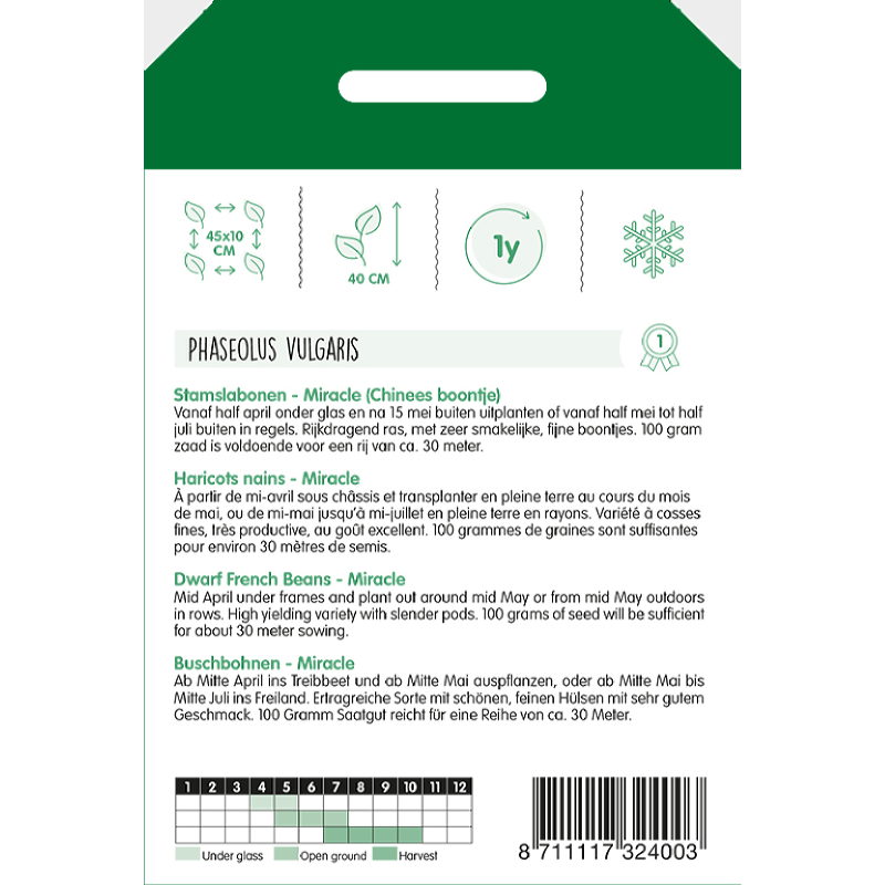 HT Stamslabonen Chinees boontjes Miracle, 100g
