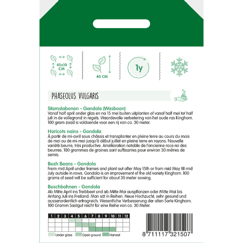 HT Stamslabonen Gondola (wasboon, witzadig), 100g