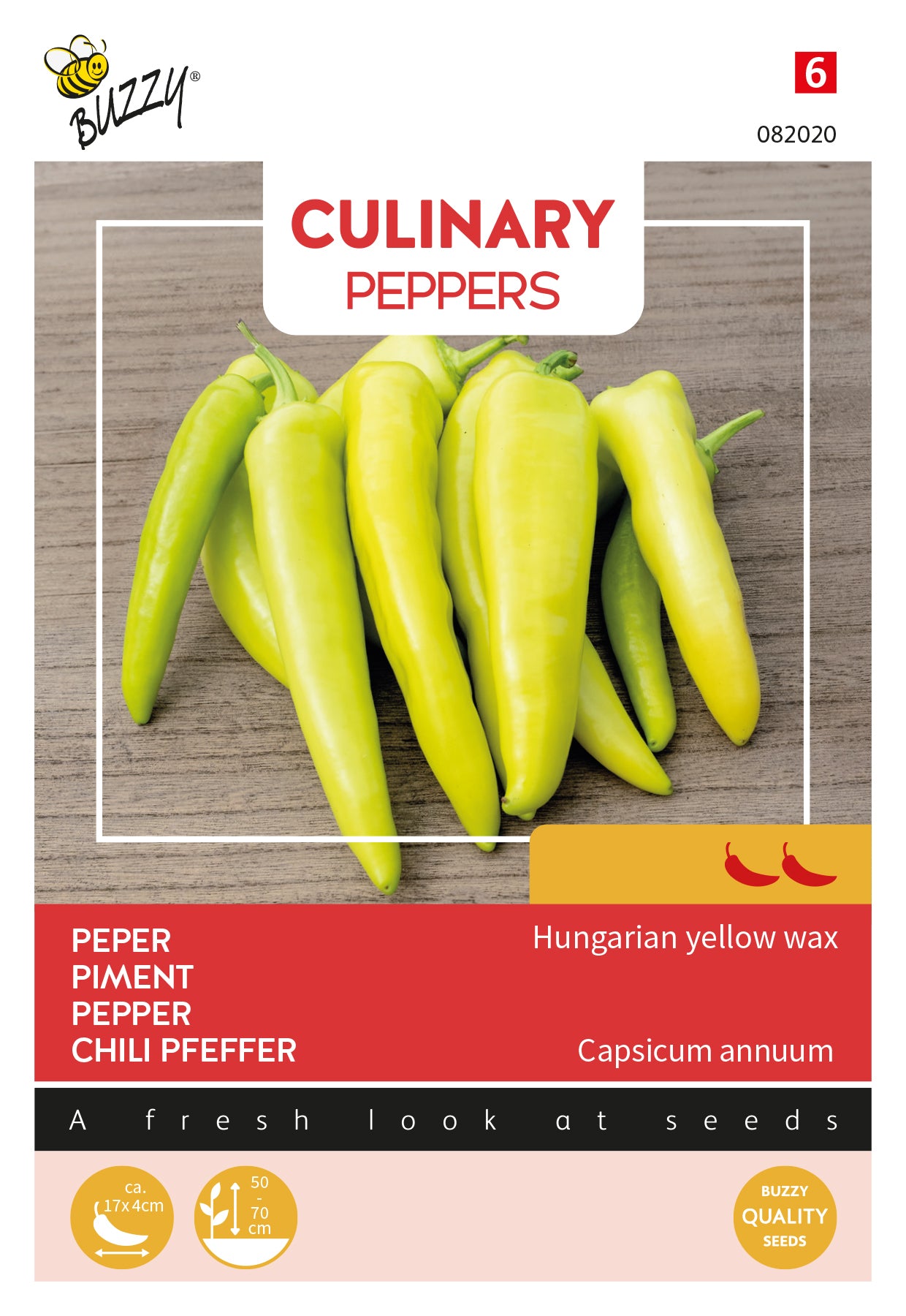 Buzzy® Culinary Peppers Hungarian yellow wax